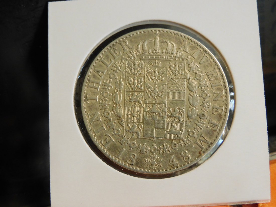  GERMANY 1 THALER 1848 PRUSSIA.GRADE-PLEASE SEE PHOTOS.   