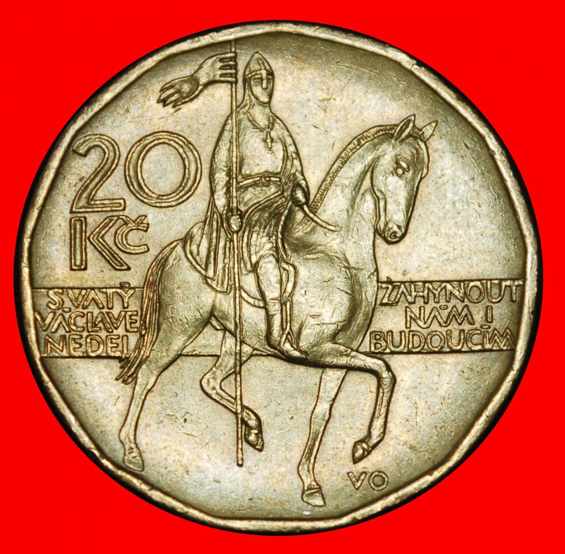  Ⰶ WENCESLAUS I (907-935): CZECHIA ★ 20 CROWNS 1998 TYPE 1993-2025! DISCOVERY★LOW START ★ NO RESERVE!   