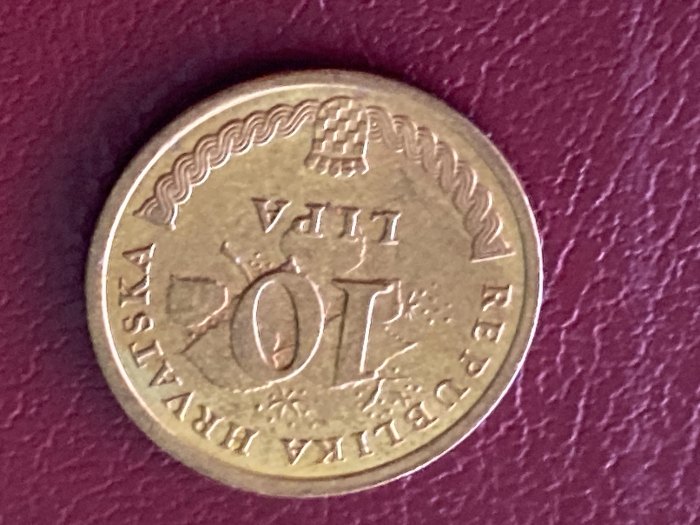  Münze Umlaufmünze Kroatien 10 Lipa 2007   