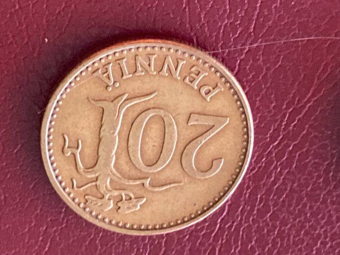 Münze Umlaufmünze Finnland 20 Penniä 1963