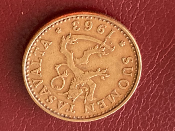  Münze Umlaufmünze Finnland 20 Penniä 1963   