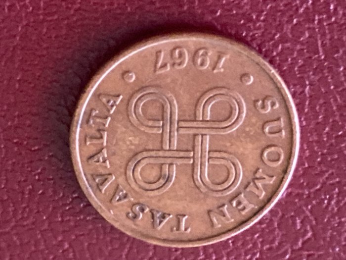  Münze Umlaufmünze Finnland 1 Penni 1967   
