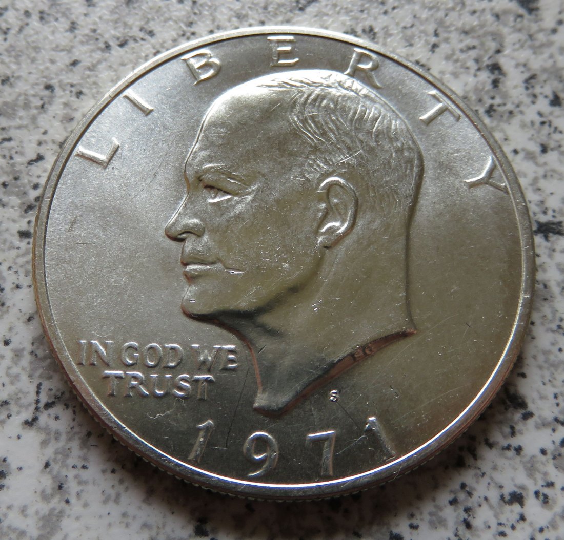  USA Eisenhower Dollar 1971 S, Silber   