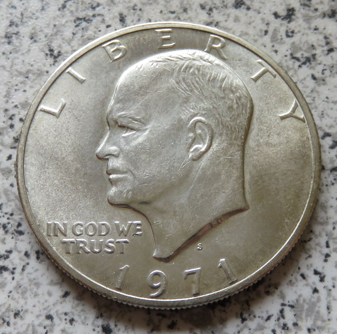  USA Eisenhower Dollar 1971 S, Silber   