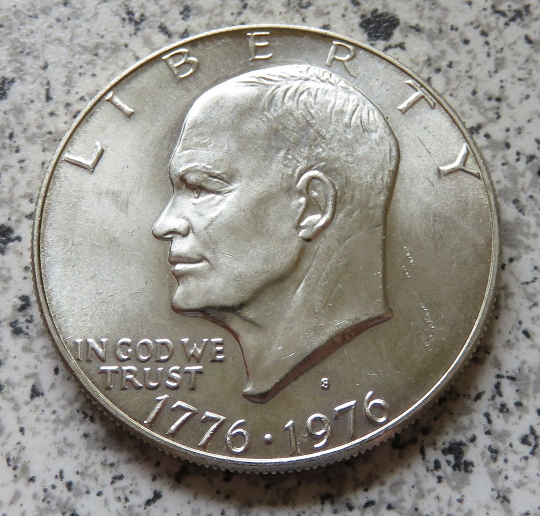 USA Eisenhower Dollar 1976 S, Silber   