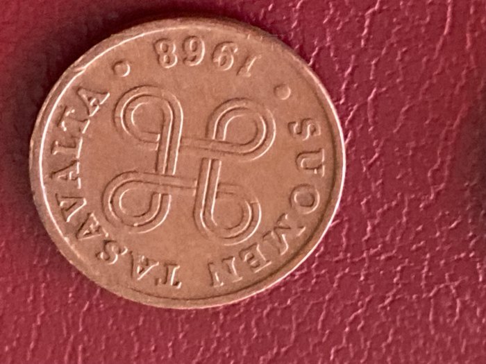  Münze Umlaufmünze Finnland 1 Penni 1968   