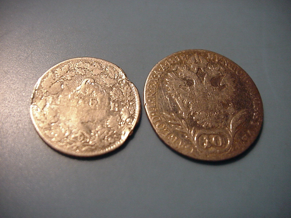 Altdeutschland 10 und 5 Kreuzer 1818 und 1840 Silber