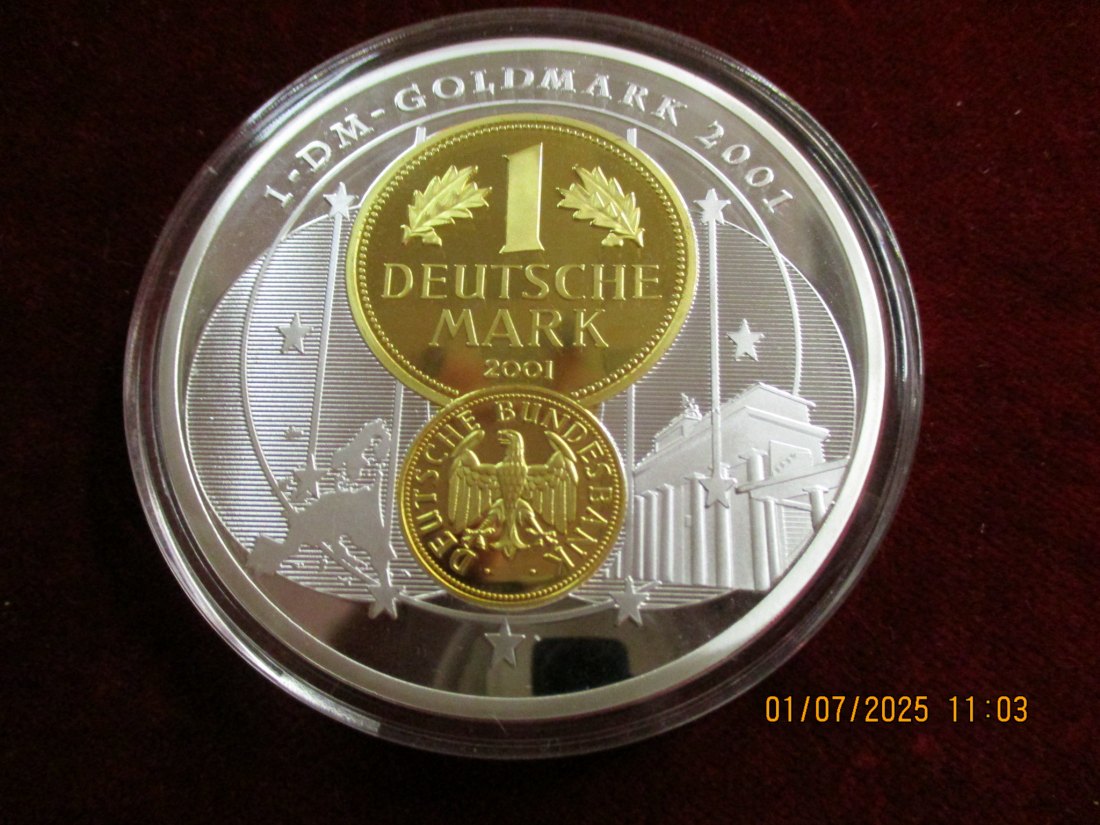  Medaille Abschied von der D-Mark 110g /1101840   