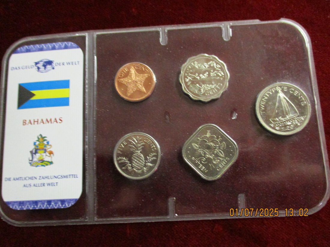  Satz Münzen Bahamas 32g /1   