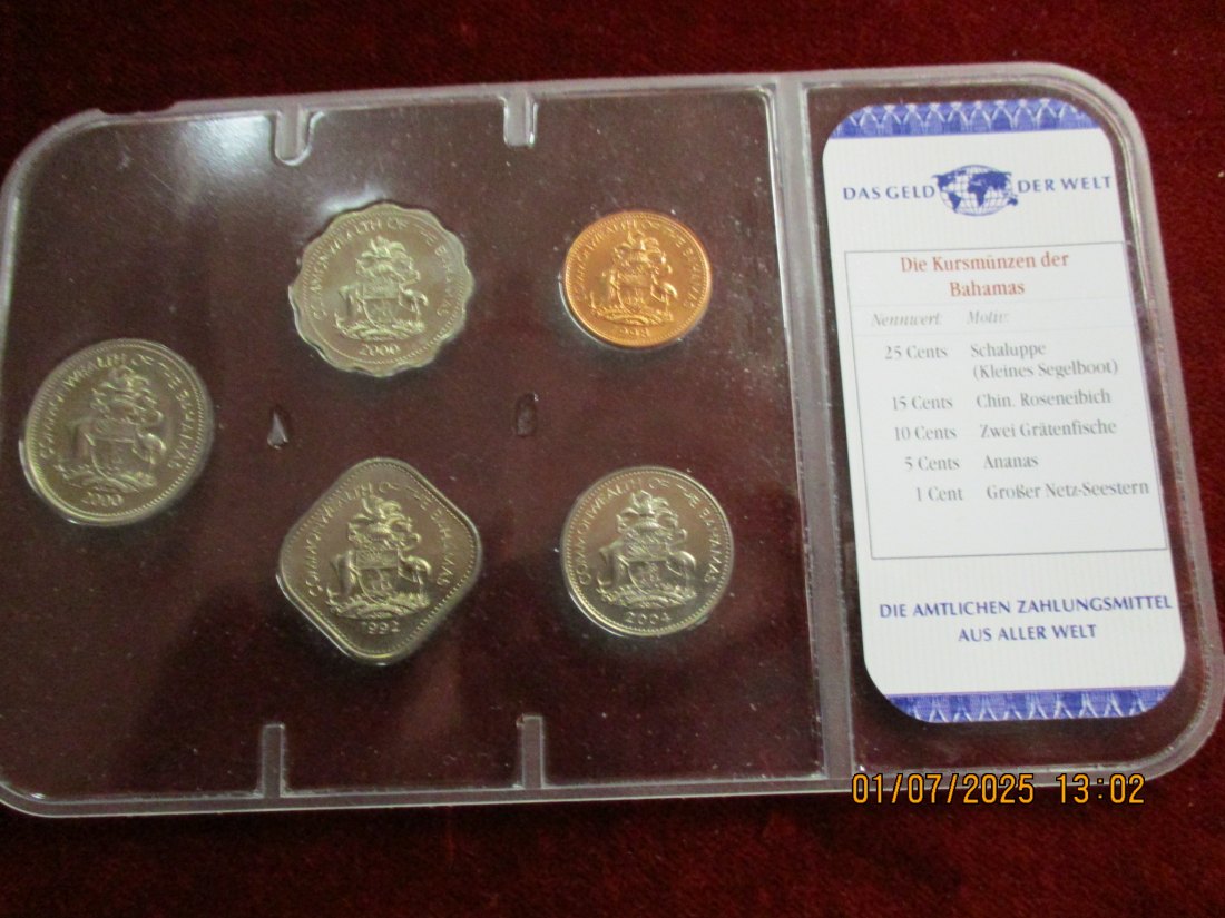  Satz Münzen Bahamas 32g /1   