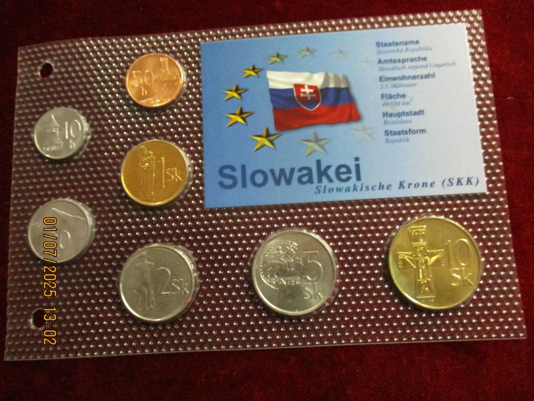  Satz Münzen Slowakei 30g /1   