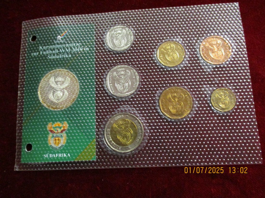  Satz Münzen Südafrika 52g /1   