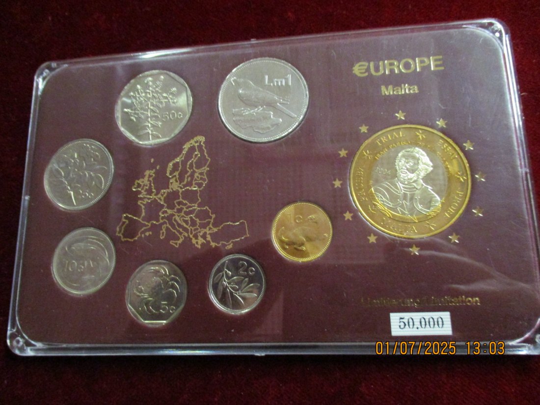  Satz Münzen Malta 127g /1   