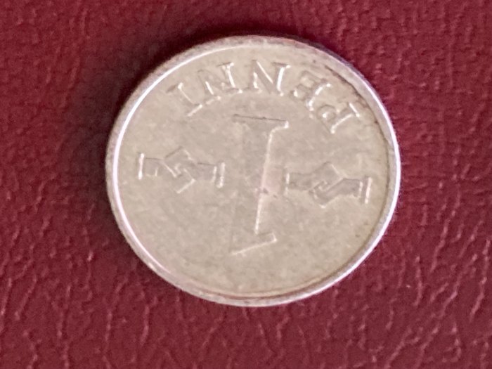 Münze Umlaufmünze Finnland 1 Penni 1973