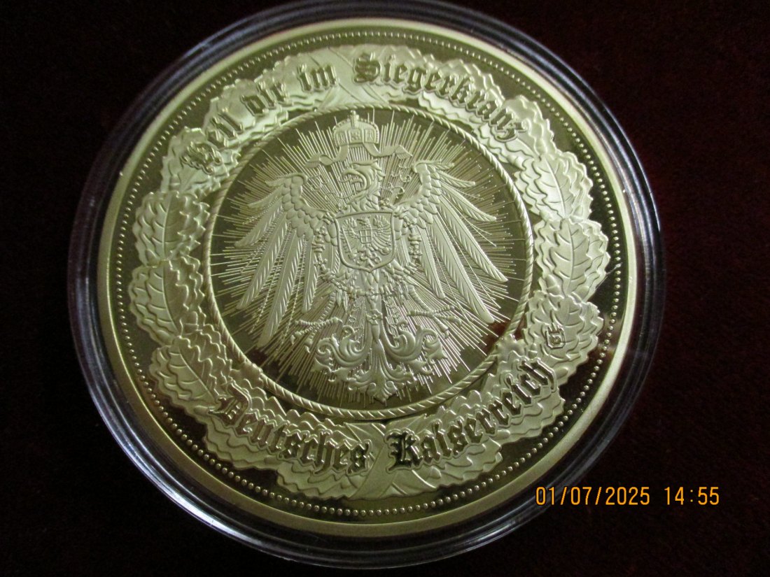  Medaille Deutsches Kaiserreich 110g   