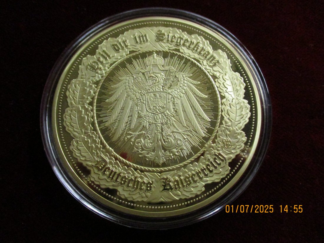  Medaille Deutsches Kaiserreich 110g   