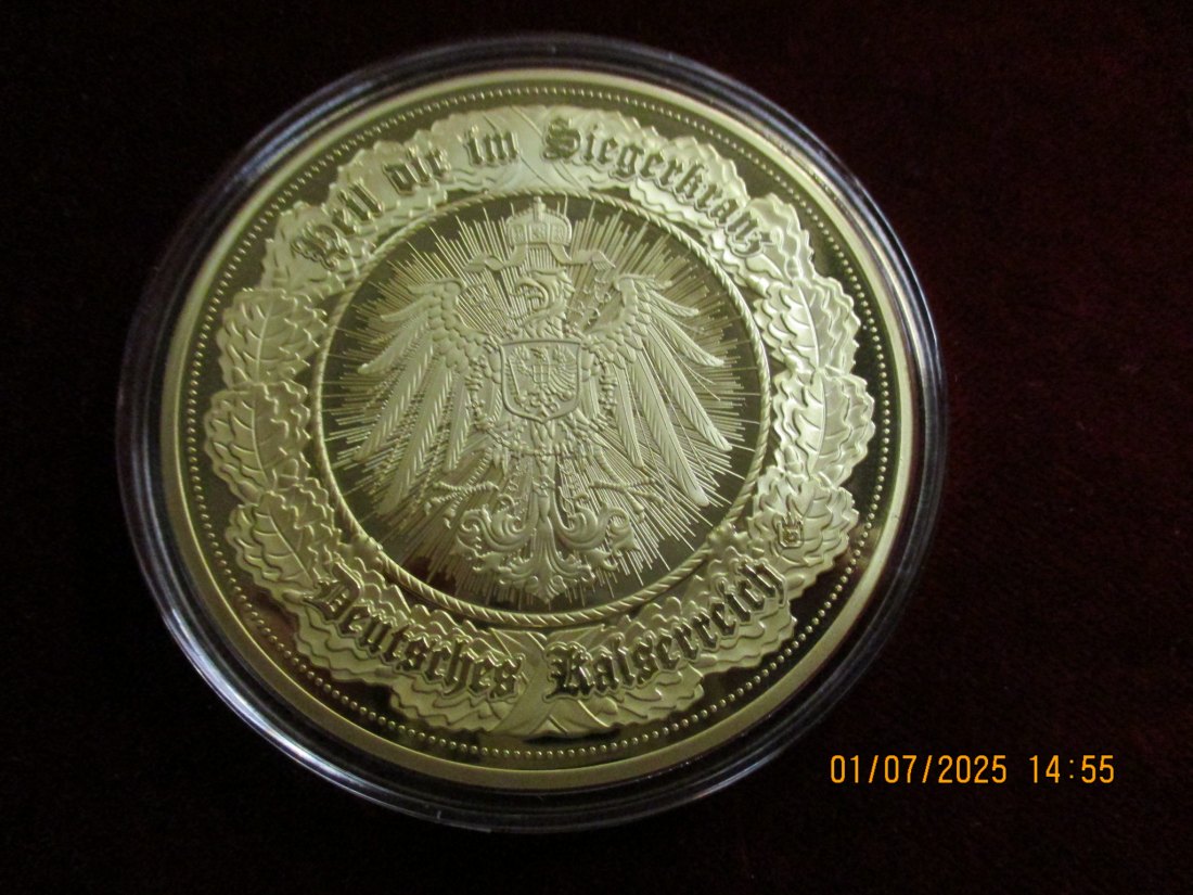  Medaille Deutsches Kaiserreich 110g   