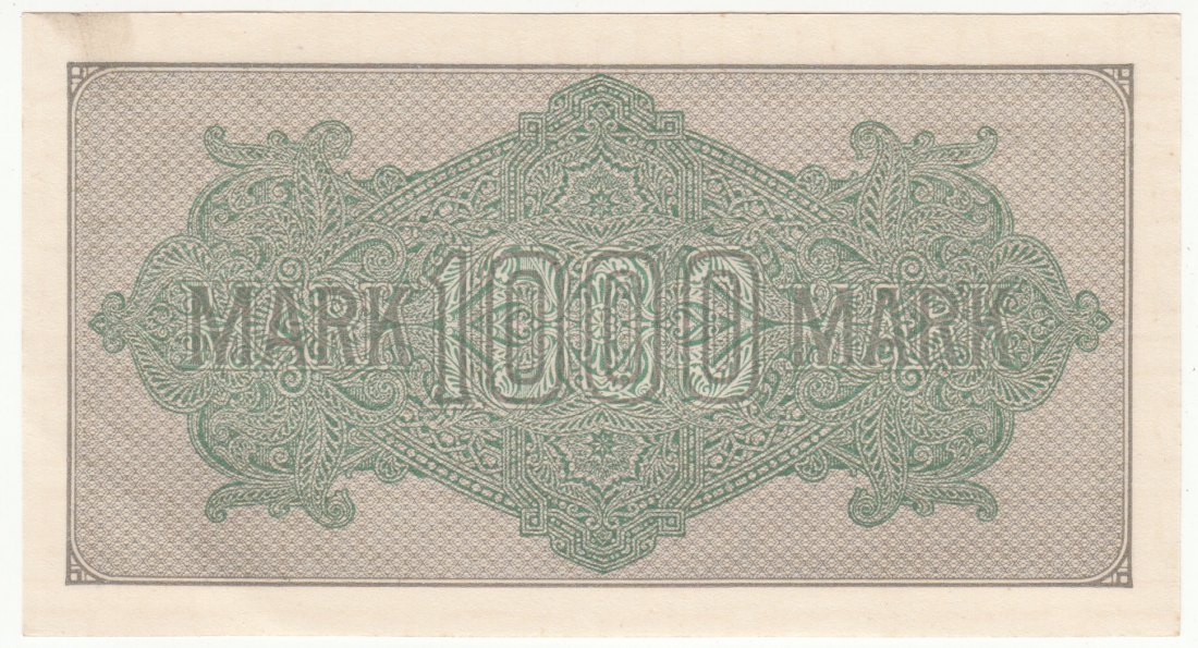  Ro. 75 I, 1000 Mark 1922, S * 339744, kassenfrische Erhaltung I   