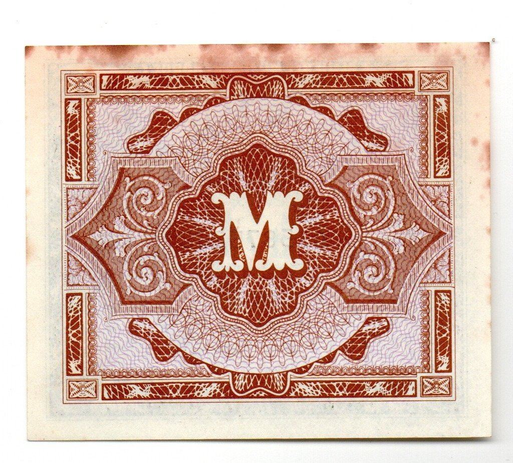  US-Druck, Ro. 200 a, 1/2 Mark 1944, fast kassenfrisch I-   