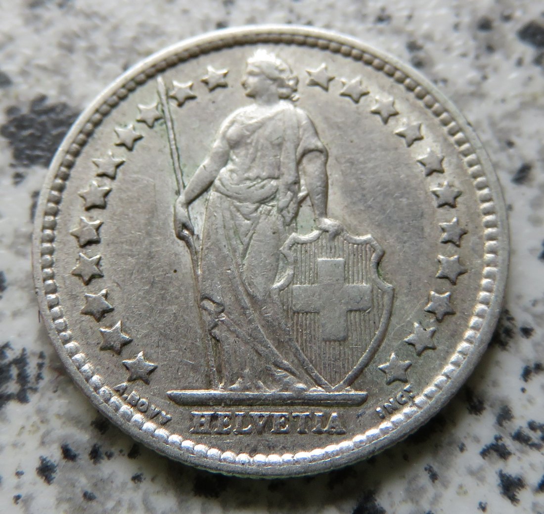  Schweiz 1/2 Franken 1882 Erhaltung   