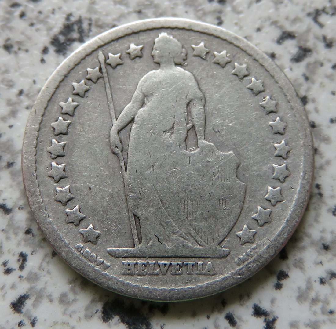 Schweiz 1/2 Franken 1898 B   