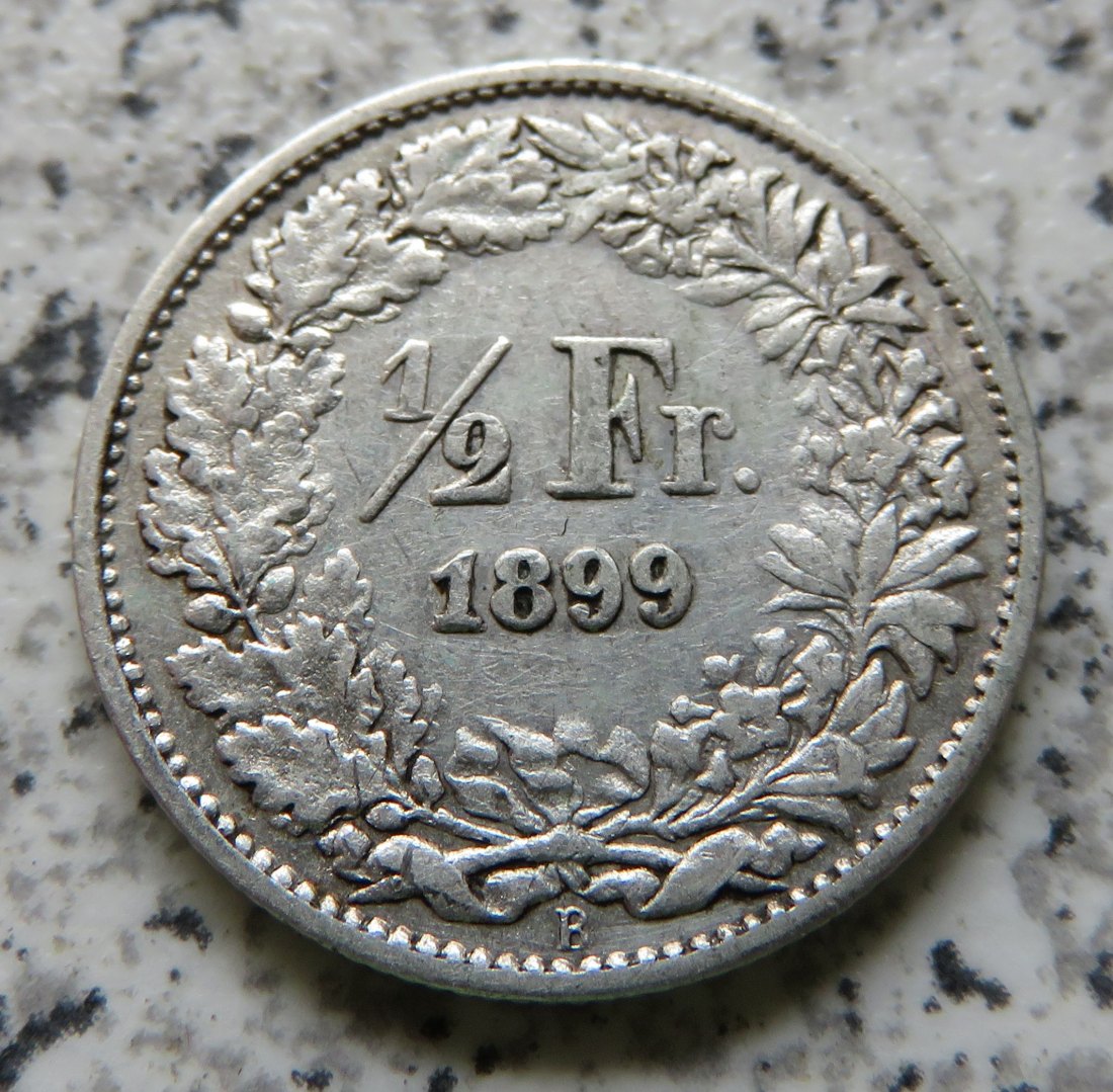  Schweiz 1/2 Franken 1899 B   