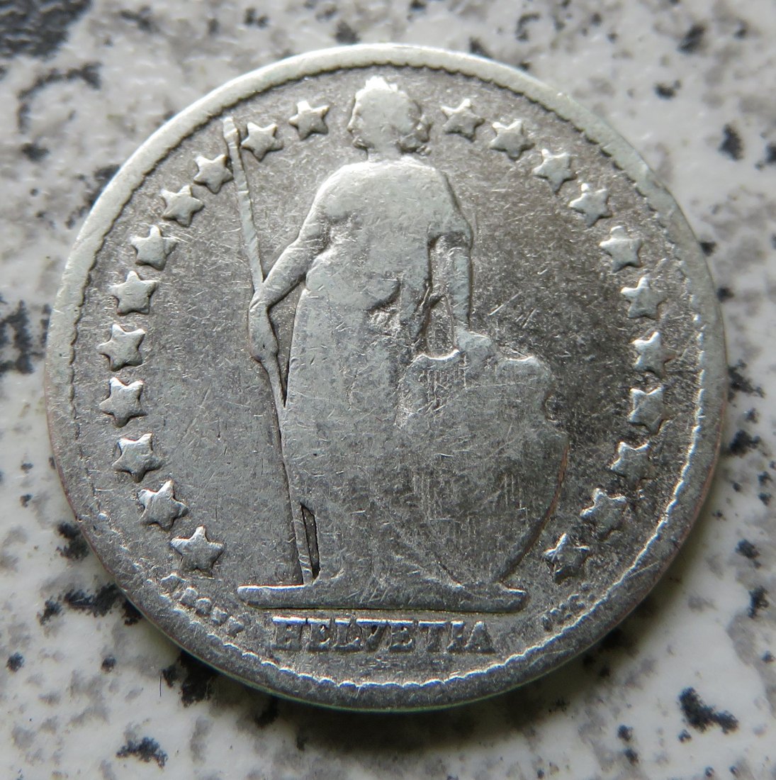  Schweiz 1/2 Franken 1900 B   