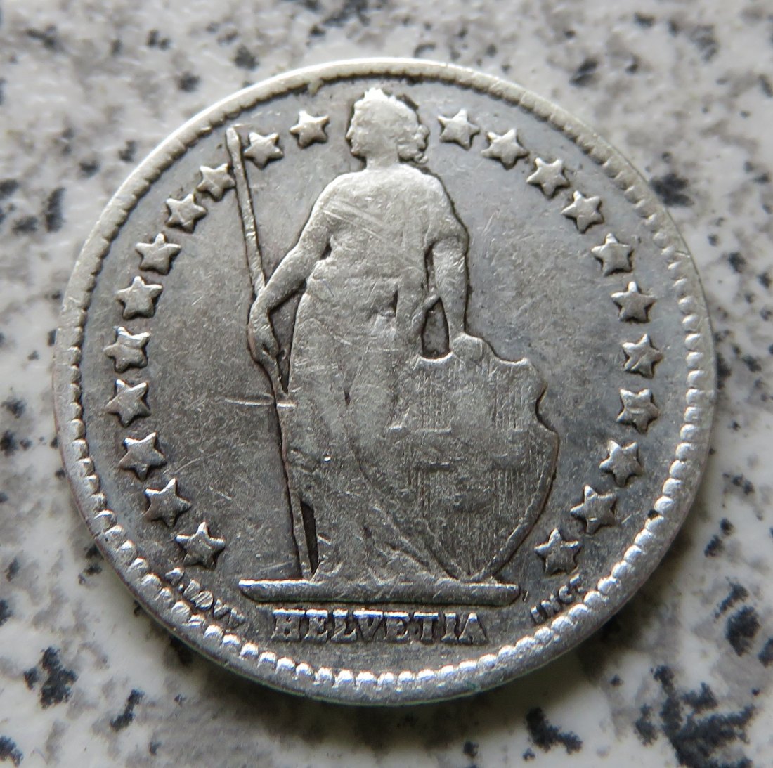  Schweiz 1/2 Franken 1901 B   