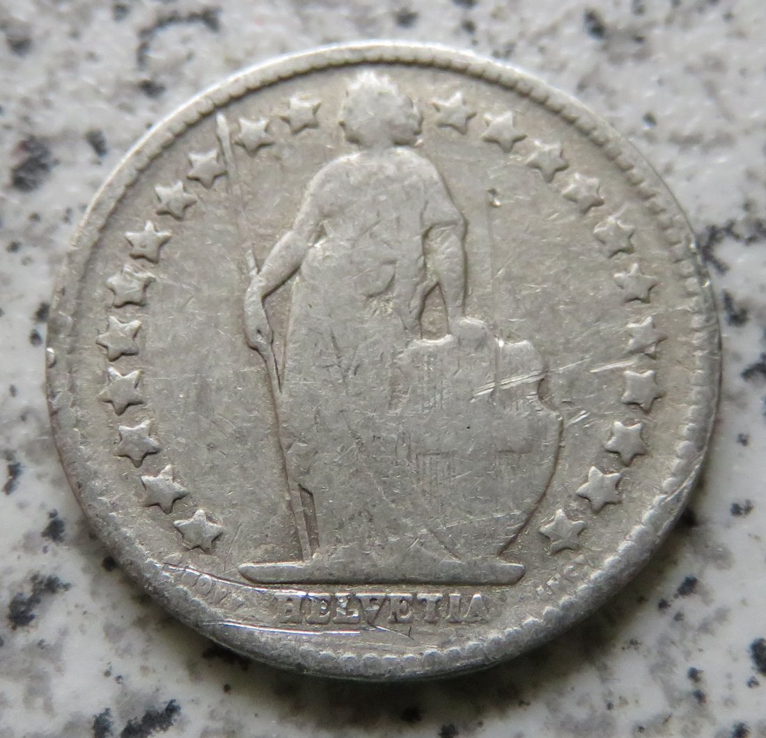  Schweiz 1/2 Franken 1904 B   