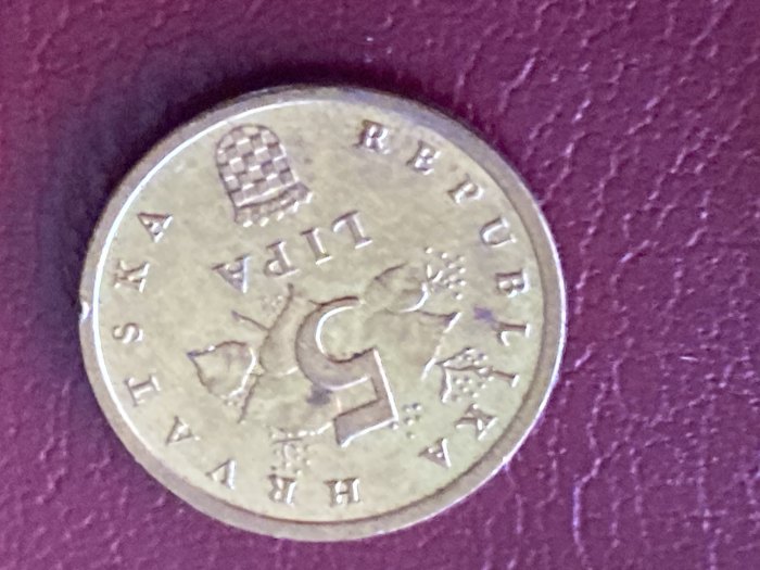  Münze Umlaufmünze Kroatien 5 Lipa 2009   