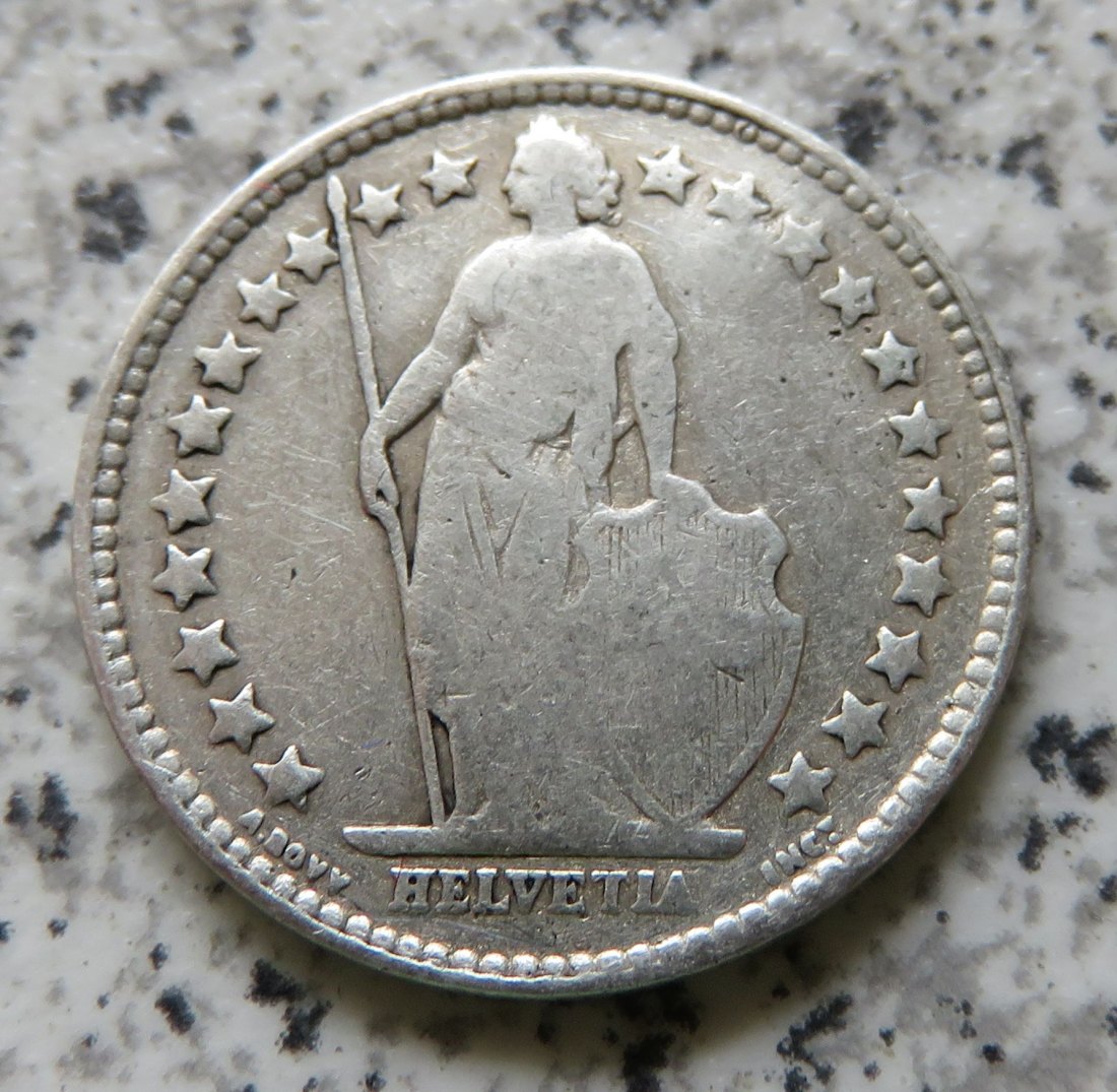  Schweiz 1/2 Franken 1909 B   