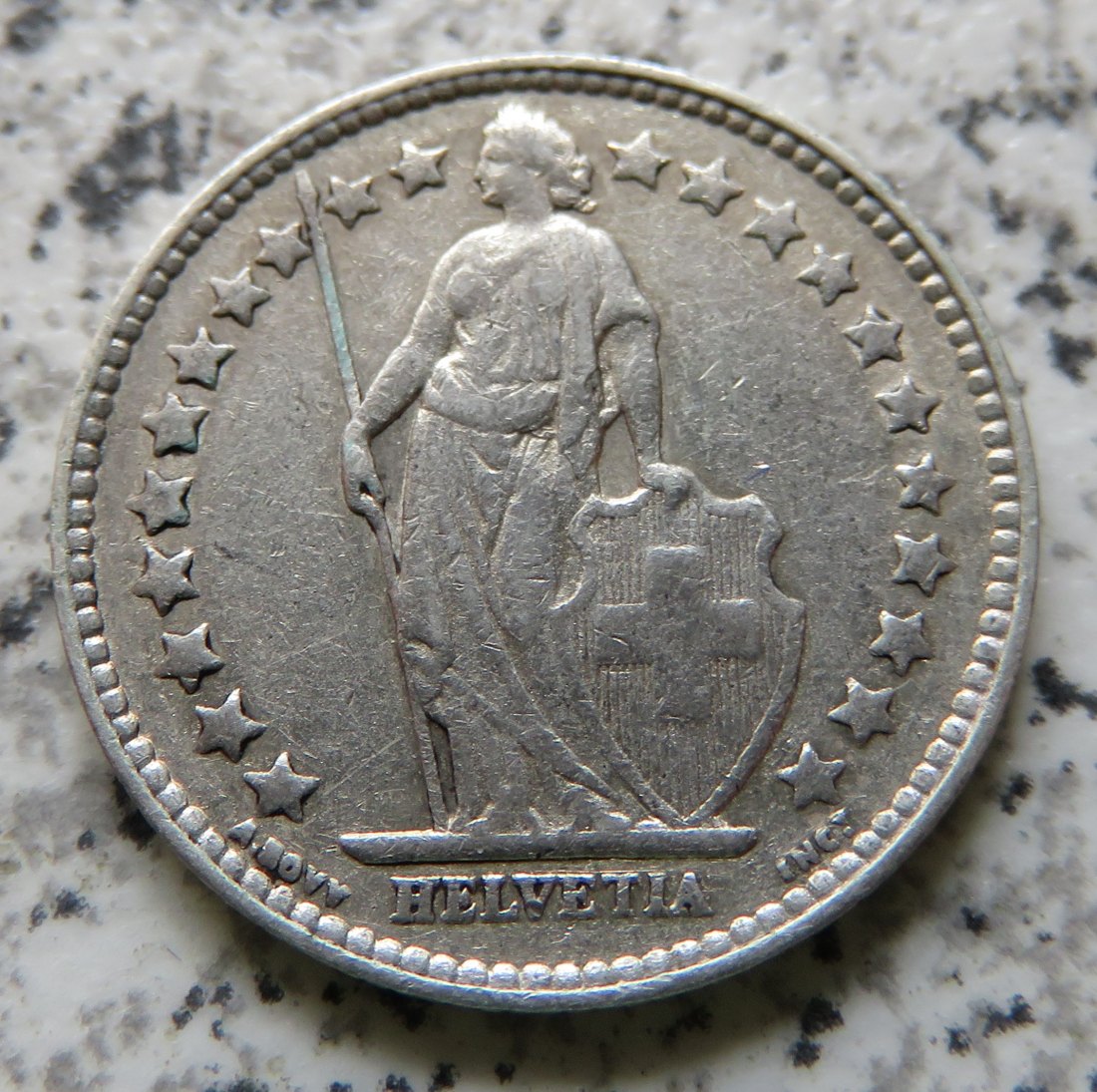  Schweiz 1/2 Franken 1910 B   