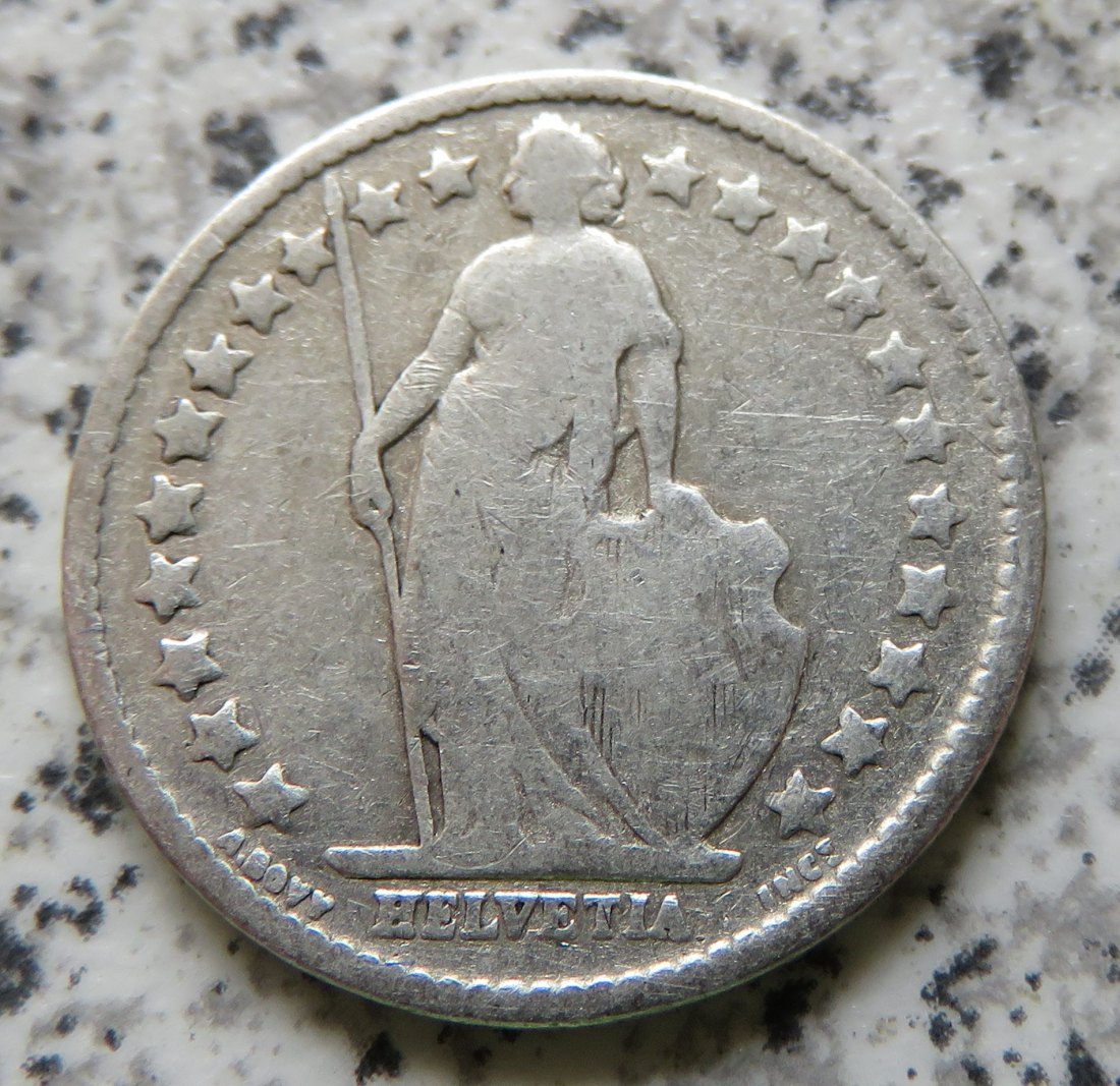  Schweiz 1/2 Franken 1910 B   