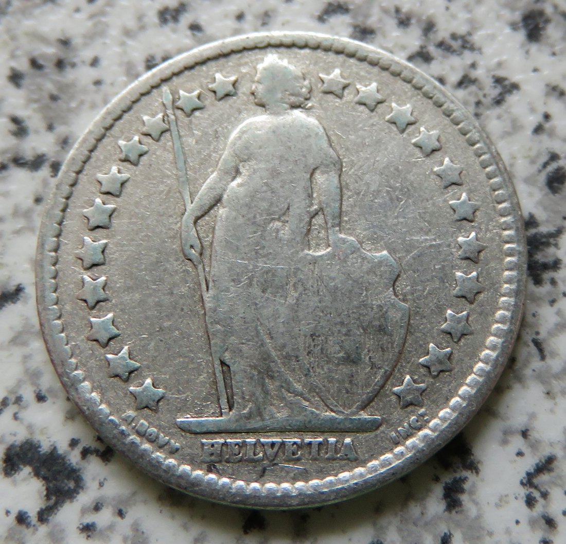  Schweiz 1/2 Franken 1913 B   