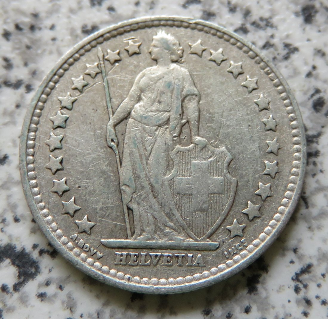  Schweiz 1/2 Franken 1914 B   
