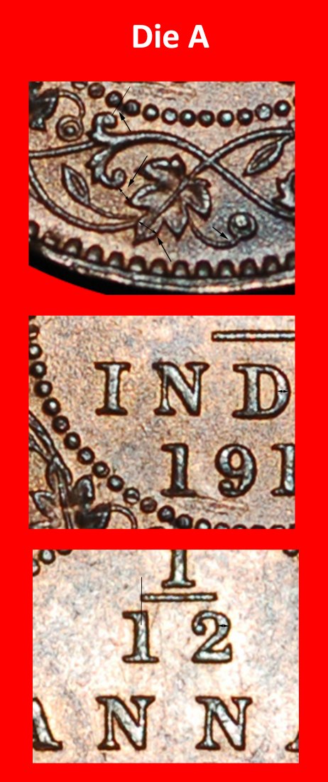 Ⰶ ELEFANT (1912-1936): INDIEN★ 1/12 ANNA 1915! GEORG V. (1911-1936) ENTDECKUNG MÜNZE★OHNE VORBEHALT!