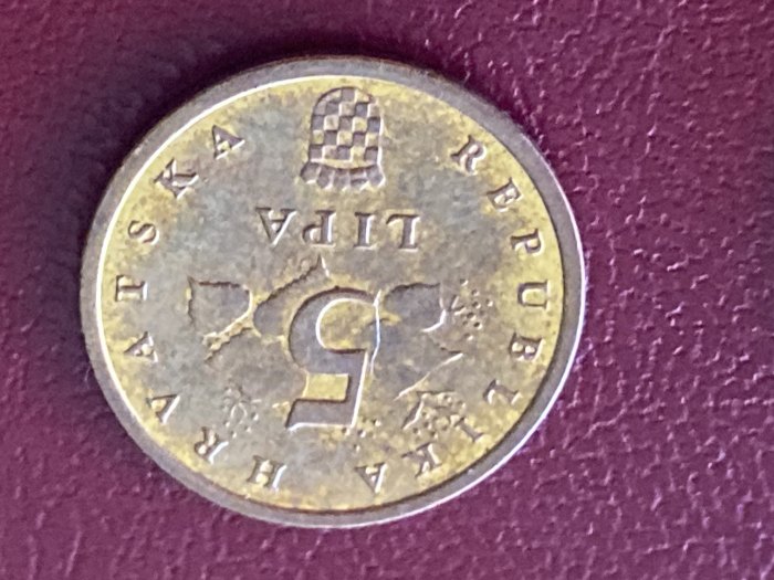 Münze Umlaufmünze Kroatien 5 Lipa 2015   