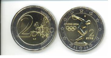 Griechenland ...2 Euro Sondermünze...2004...Olympia   