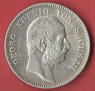  2 Mark Sachsen Georg 1903 Koblenzer Muenzen Studio Münzankauf Koblenz Frank Maurer AL108   