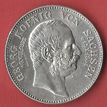 2 Mark Sachsen Georg 1904 vz+ Koblenzer Muenzen Studio Münzankauf Koblenz Frank Maurer AL110   
