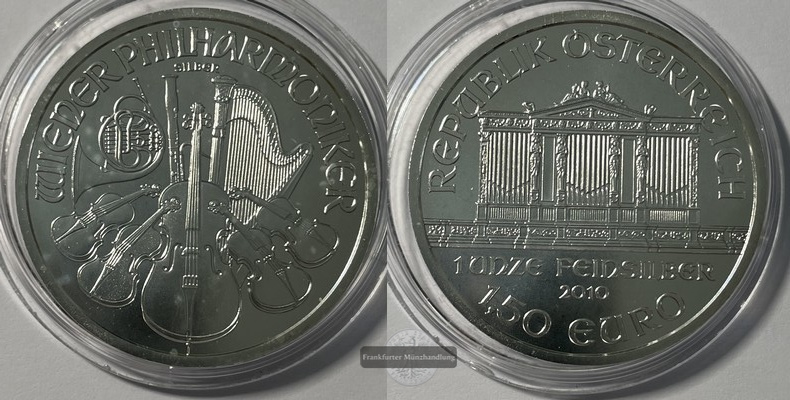  Österreich  1,50 Euro Wiener Philharmoniker 2008 FM-Frankfurt KM#3159 Feinsilber: 31 g vz   