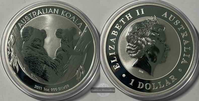  Australien 1 Dollar 2011 Koala  FM-Frankfurt N#41814 Feinsilber: 31,1g pp   