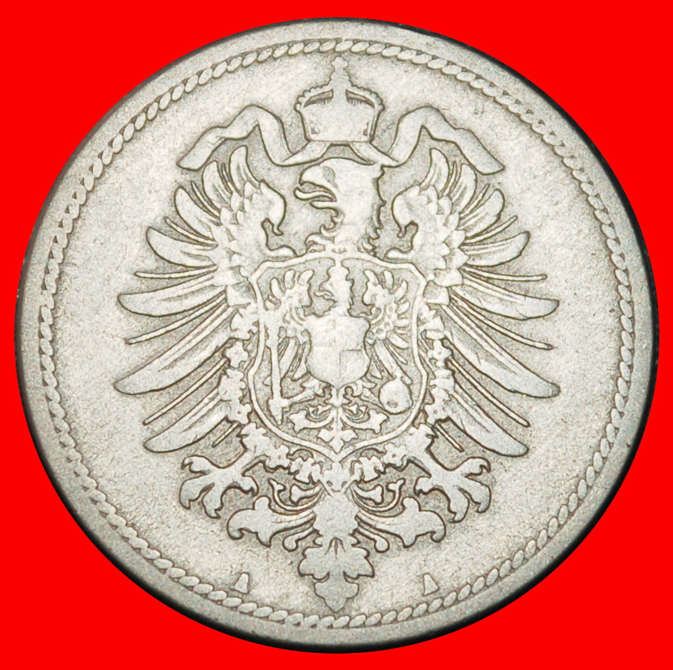  Ⰶ EAGLE (1873-1889): GERMANY ★10 PFENNIGS 1874A PRUSSIA! WILLIAM I 1871-1888★LOW START ★ NO RESERVE!   