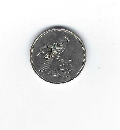  Seychellen 25 Cents 1989   