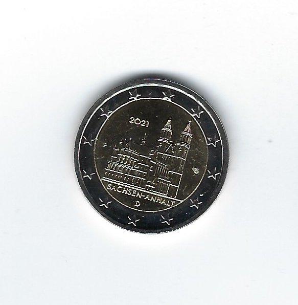  Deutschland 2 Euro 2021 F Sachsen-Anhalt   