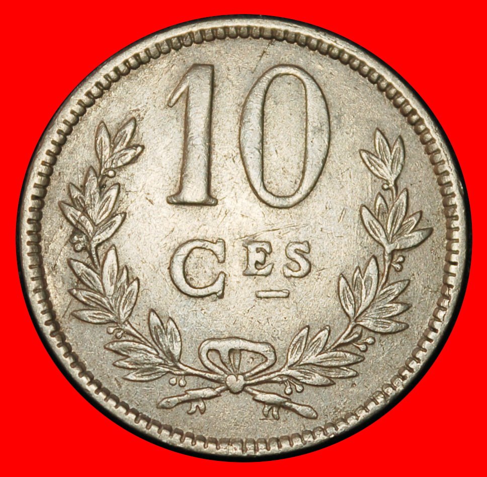  Ⰶ BELGIUM: LUXEMBOURG ★10 CENTIMES 1924DEFORMED STARS! CHARLOTTE (1919-1964)★LOW START ★ NO RESERVE!   