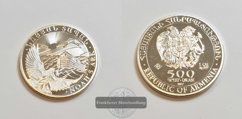  Armenien 500 Dram 2017  Noah's Arche  FM-Frankfurt Feinsilber: 31,1 g   