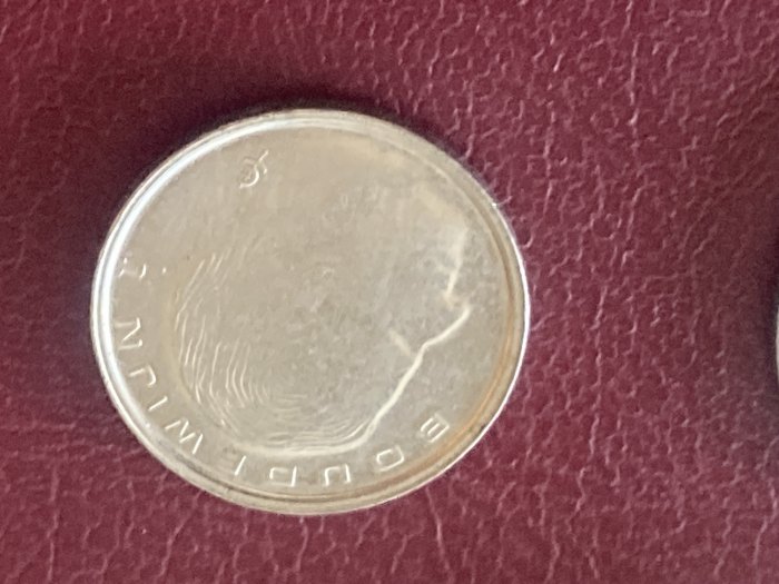  Münze Umlaufmünze Belgien 1 Franc 1989 Belgie   