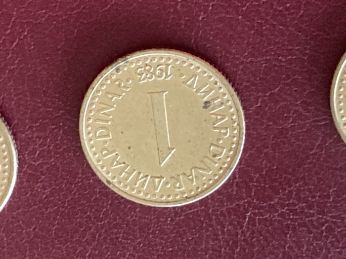 Münze Umlaufmünze Jugoslawien 1 Dinar 1983