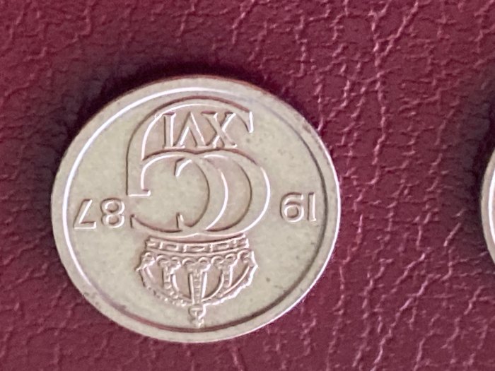  Münze Umlaufmünze Schweden 10 Öre 1987   